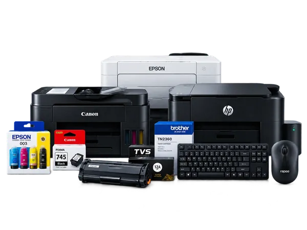 Printers, ink, toner and Rapoo computer accessories
